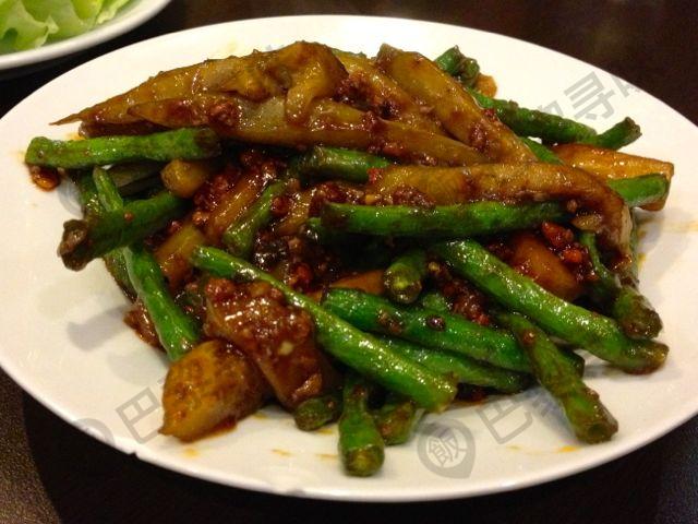 酱爆茄子豇豆