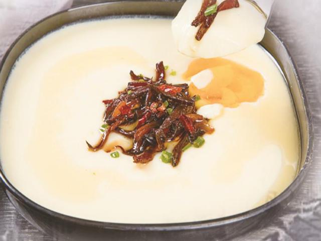 鸡枞 虾黄 白切蘑菇炖蛋